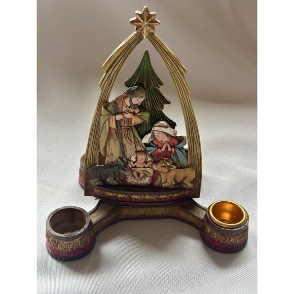 Nativity Arch Christmas Advent Taper Candle Holder 3D Joseph’s Studio 6'' tall - Picture 1 of 9